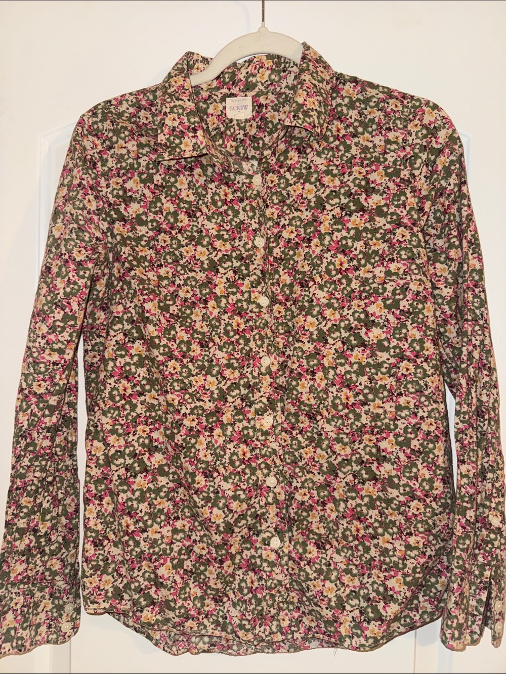J. Crew”The Perfect Shirt” Floral Button-Up
